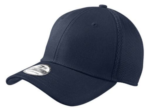 New Era 39Thirty Stretch Mesh Hat with Custom Patch