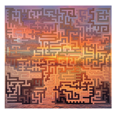 Acrylic Fractal Puzzle - Printed
