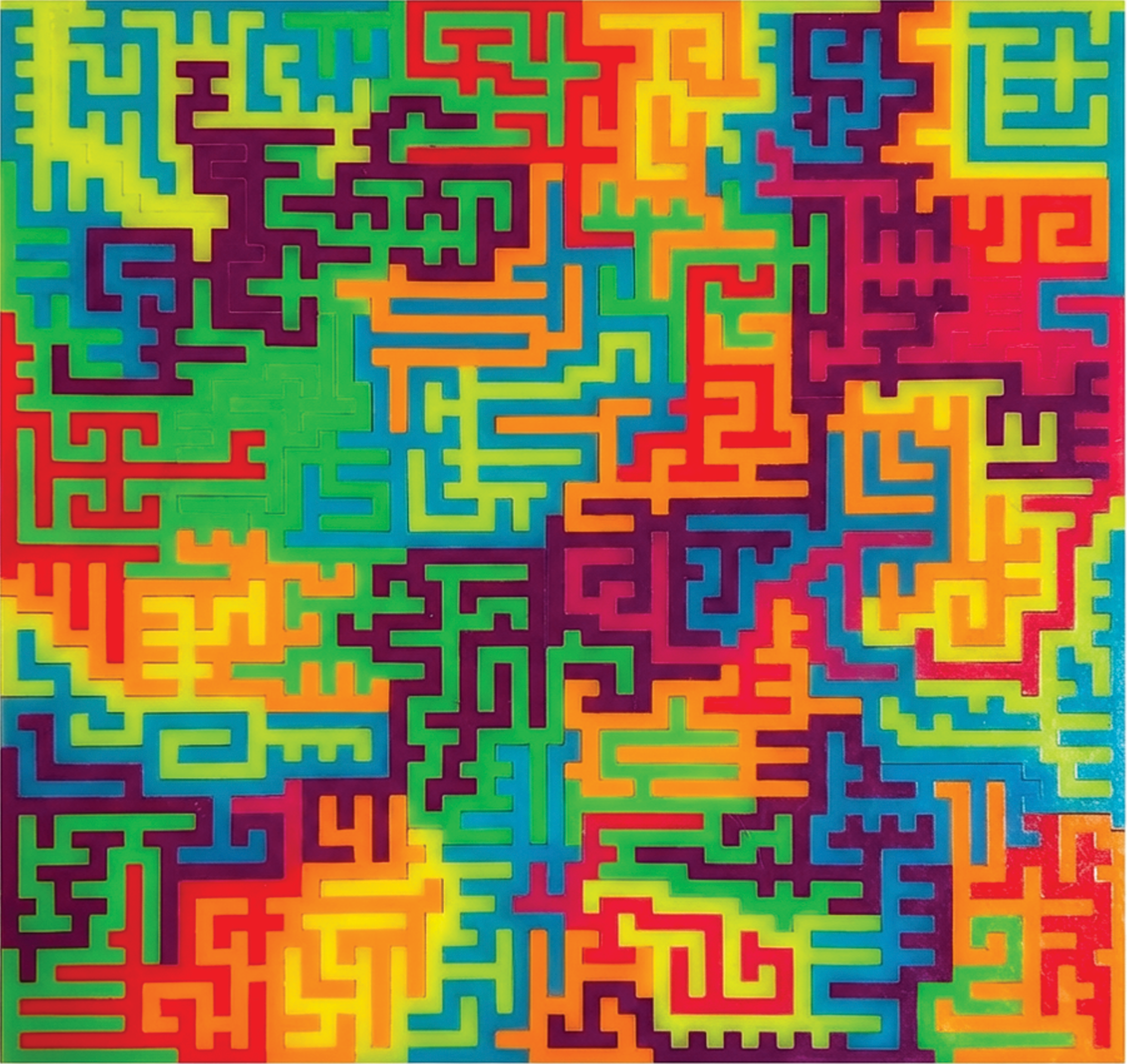 Acrylic Fractal Puzzle - Solid Mixed