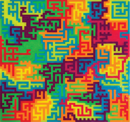 Acrylic Fractal Puzzle - Solid Mixed