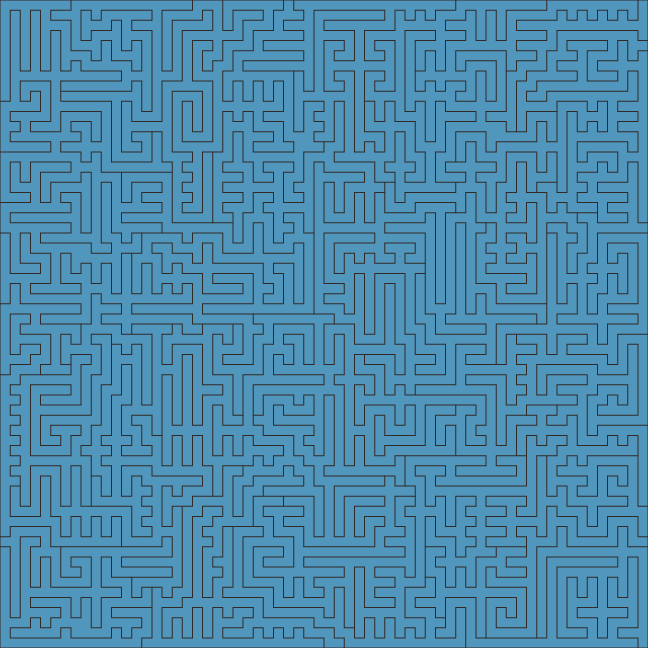 Acrylic Fractal Puzzle - Solid