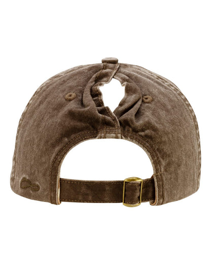 Personalized Ponytail Unstructured Hat with Custom Design - Infinity Her Cassie