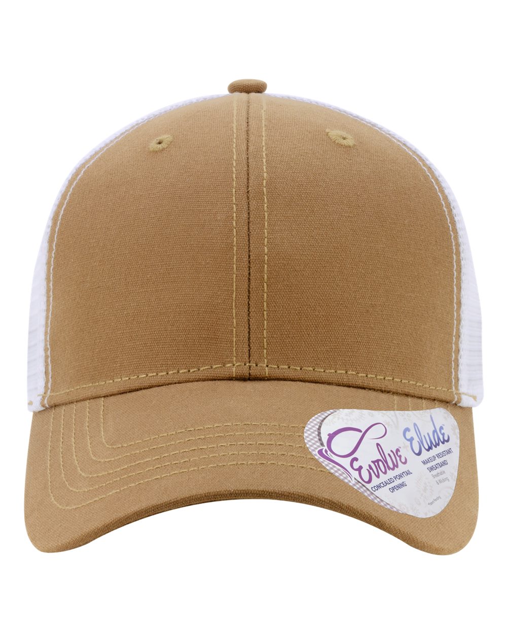 Ponytail Trucker Hat with Custom Patch - Infinity Her Charlie