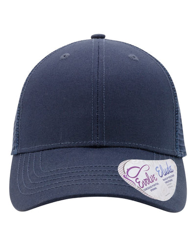 Ponytail Trucker Hat with Custom Patch - Infinity Her Charlie