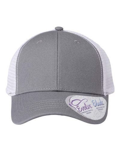 Ponytail Trucker Hat with Custom Patch - Infinity Her Charlie