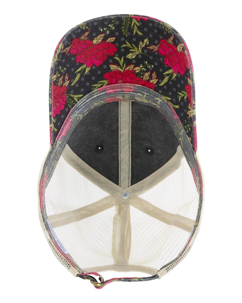 Personalized Ponytail Unstructured Printed Bill Hat with Custom Design - Infinity Her Janet