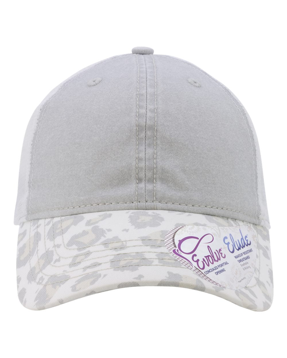 Personalized Ponytail Unstructured Printed Bill Hat with Custom Design - Infinity Her Janet