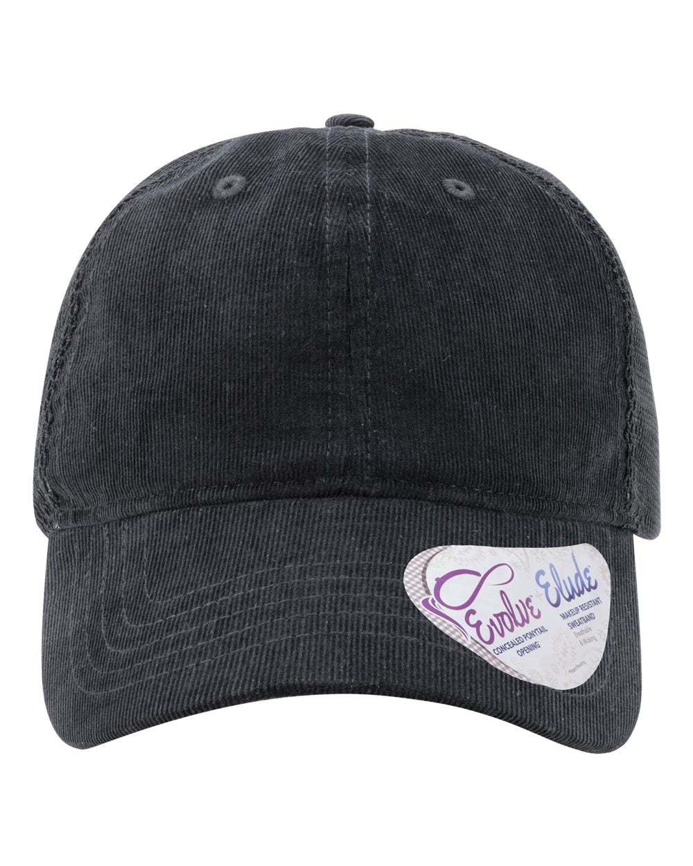 Personalized Ponytail Unstructured Corduroy Hat with Custom Design - Infinity Her Jo