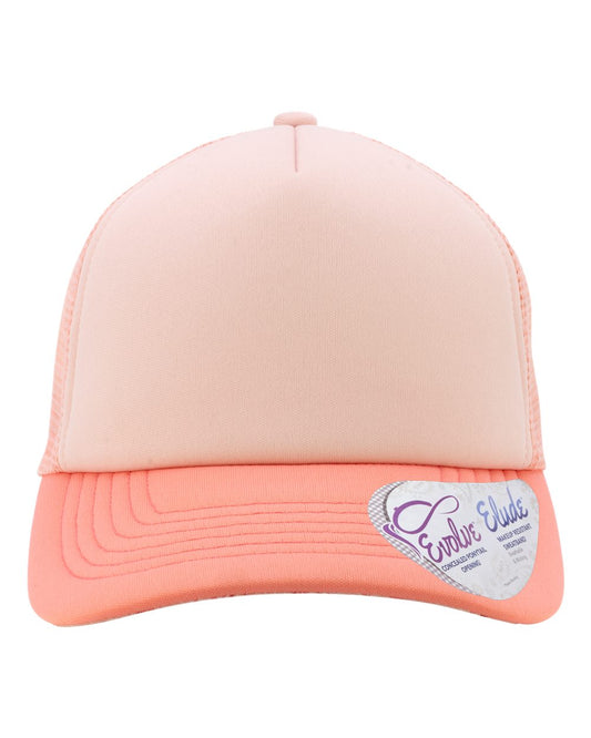Personalized Ponytail Foam Trucker Hat with Custom Design - Infinity Her Rosie
