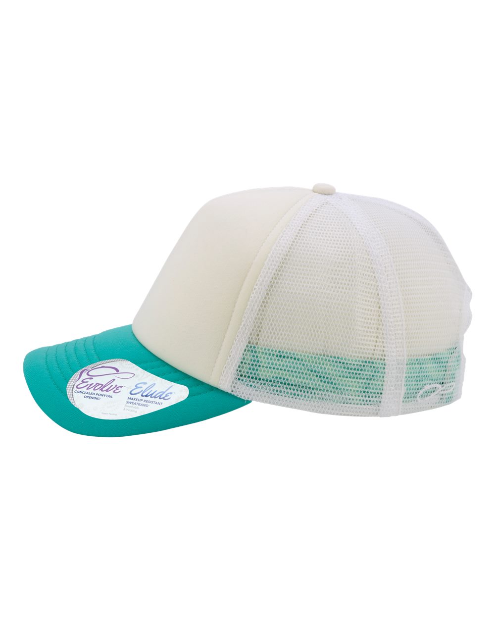 Personalized Ponytail Foam Trucker Hat with Custom Design - Infinity Her Rosie