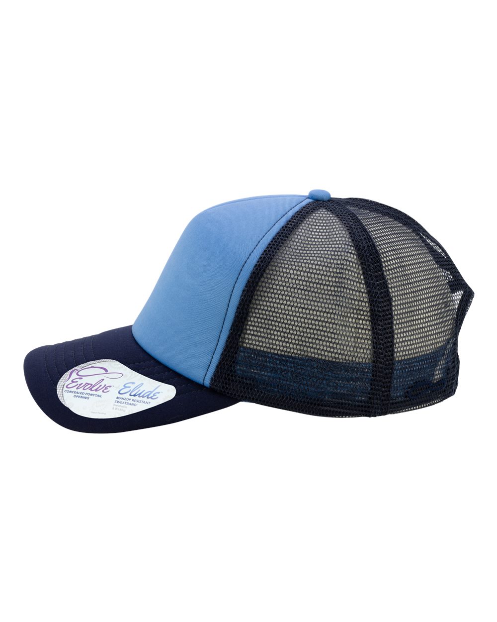 Personalized Ponytail Foam Trucker Hat with Custom Design - Infinity Her Rosie