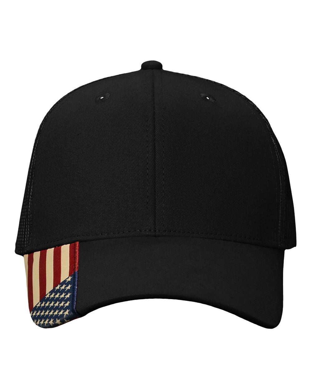 Personalized Unstructured Hat with USA Flag on Brim with Custom Patch