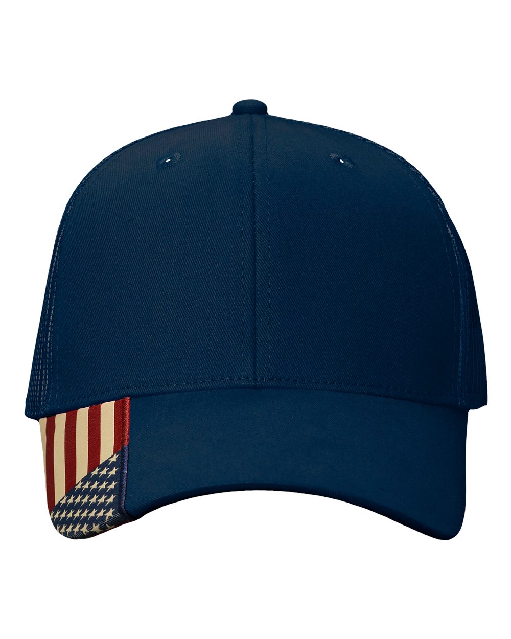 Personalized Unstructured Hat with USA Flag on Brim with Custom Patch