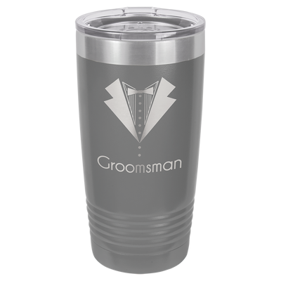 Personalized 20 oz. Vacuum Insulated Ringneck Tumbler with Clear Lid - Polar Camel