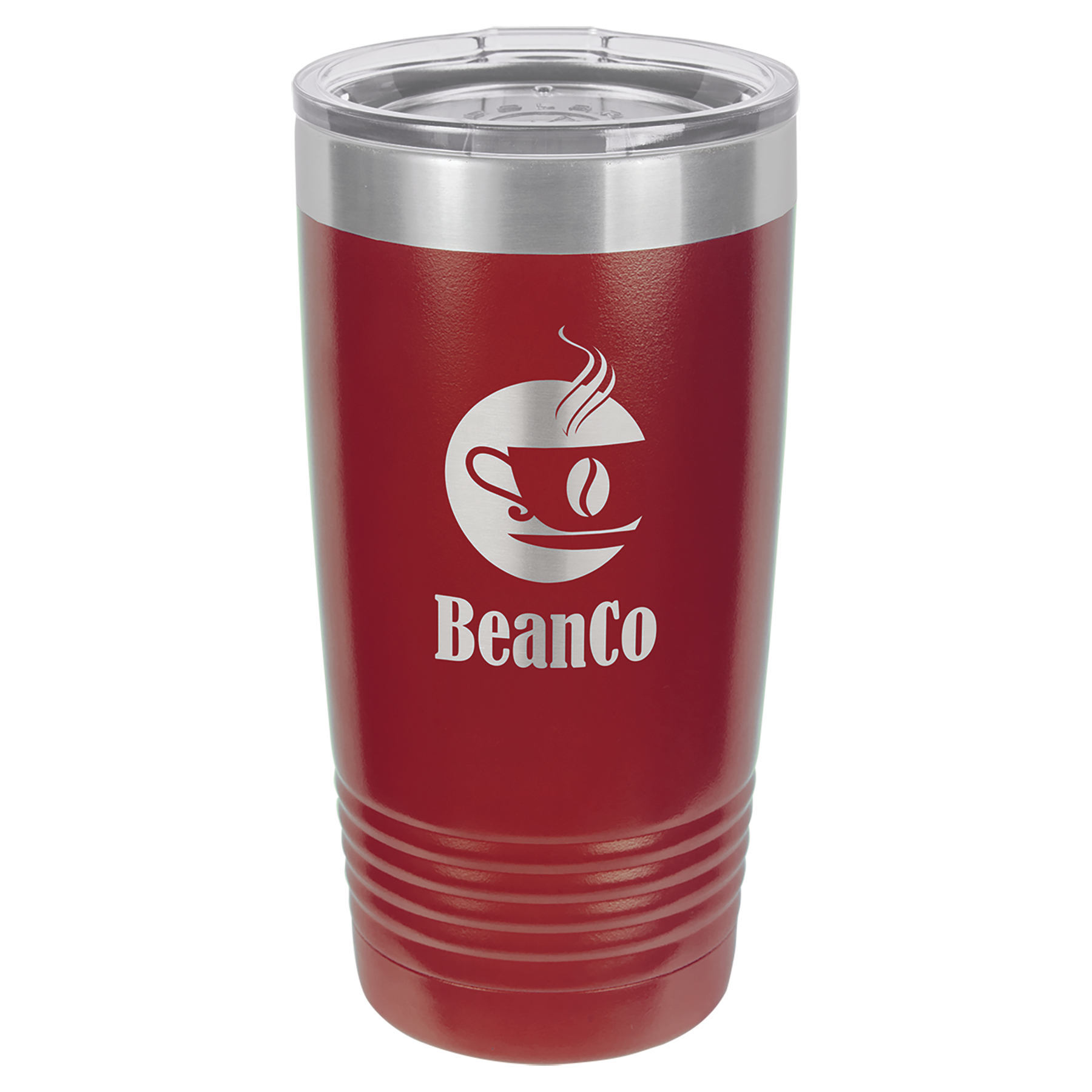 Personalized 20 oz. Vacuum Insulated Ringneck Tumbler with Clear Lid - Polar Camel