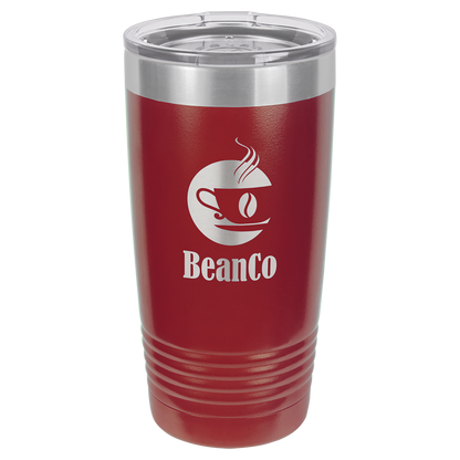 Personalized 20 oz. Vacuum Insulated Ringneck Tumbler with Clear Lid - Polar Camel