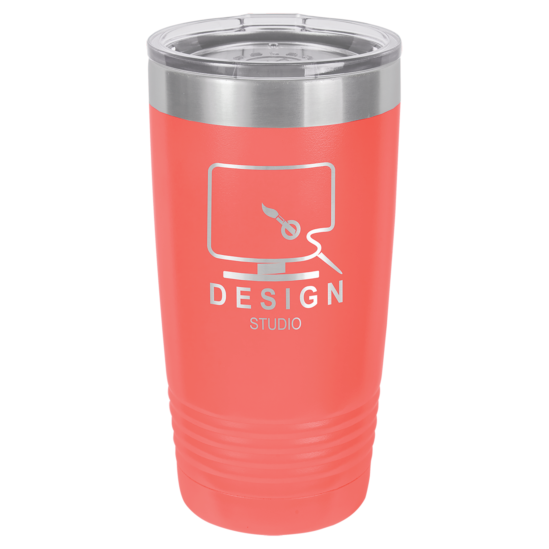 Personalized 20 oz. Vacuum Insulated Ringneck Tumbler with Clear Lid - Polar Camel