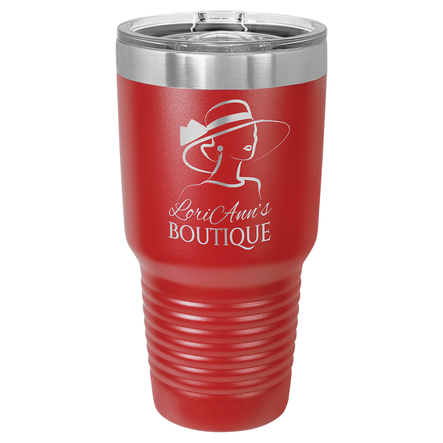 Personalized 30 oz. Vacuum Insulated Ringneck Tumbler with Clear Slider Lid - Polar Camel