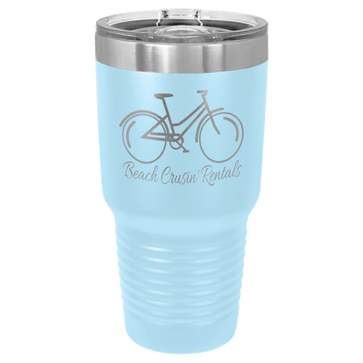Personalized 30 oz. Vacuum Insulated Ringneck Tumbler with Clear Slider Lid - Polar Camel