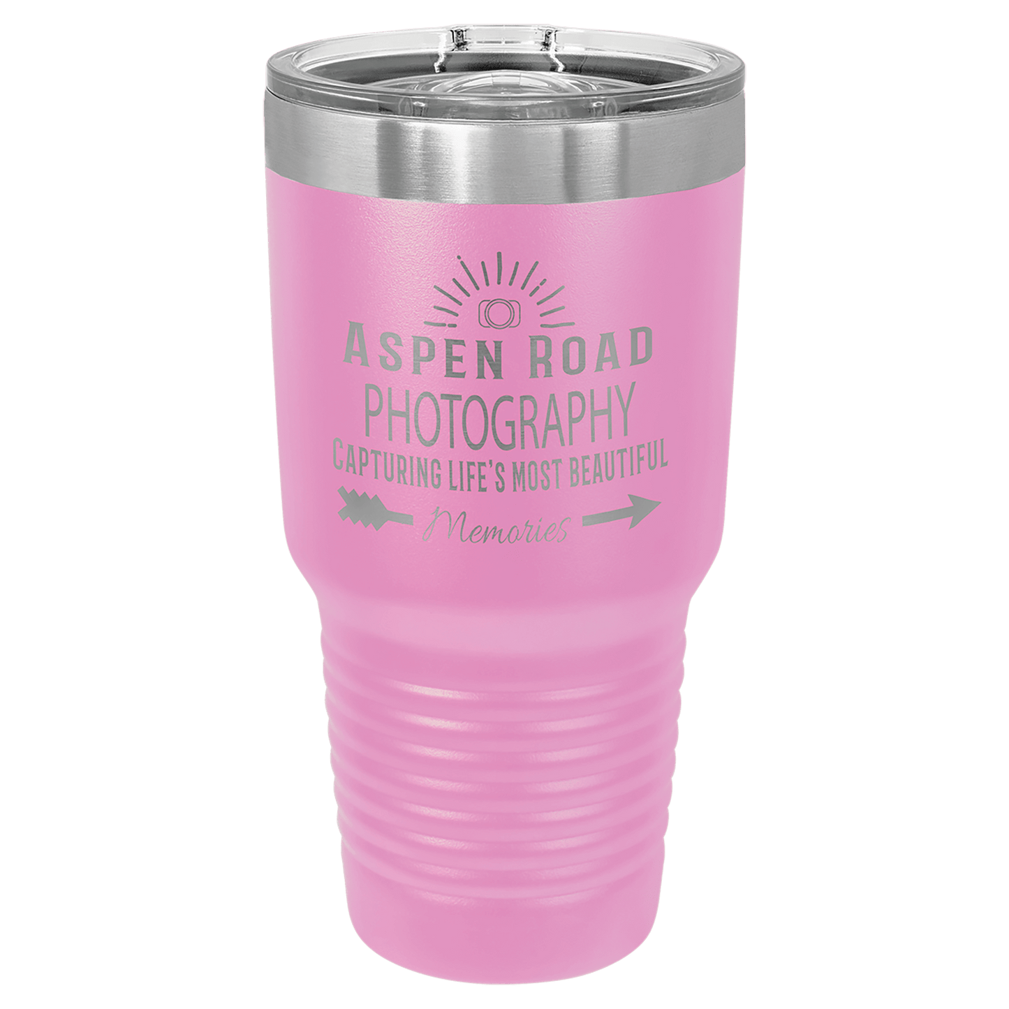 Personalized 30 oz. Vacuum Insulated Ringneck Tumbler with Clear Slider Lid - Polar Camel