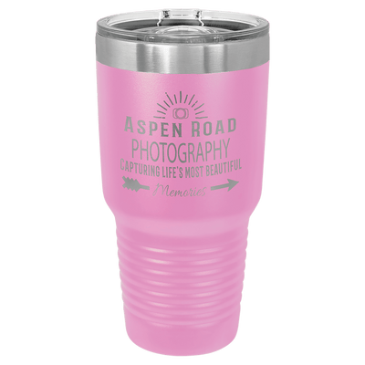 Personalized 30 oz. Vacuum Insulated Ringneck Tumbler with Clear Slider Lid - Polar Camel