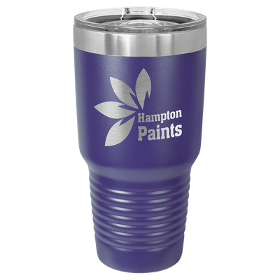 Personalized 30 oz. Vacuum Insulated Ringneck Tumbler with Clear Slider Lid - Polar Camel
