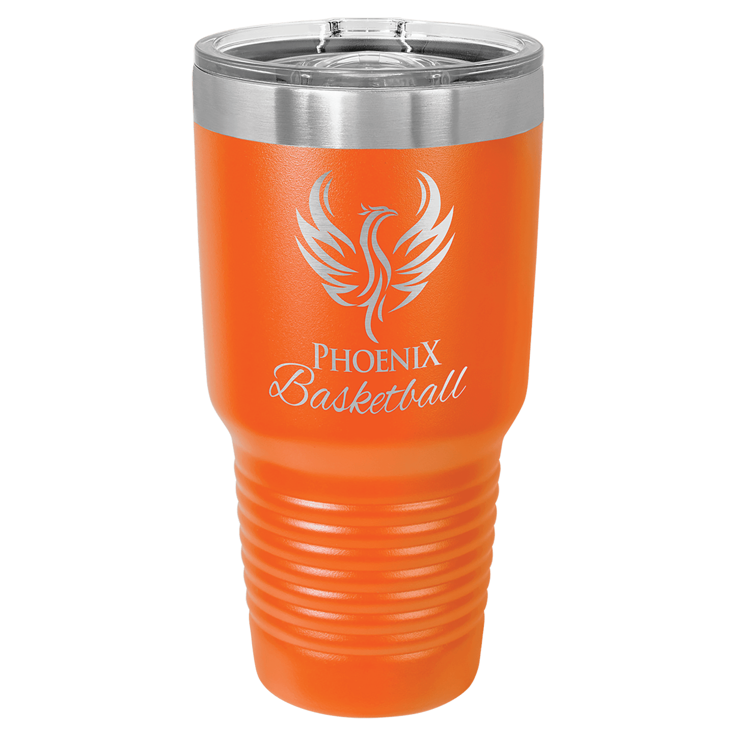 Personalized 30 oz. Vacuum Insulated Ringneck Tumbler with Clear Slider Lid - Polar Camel