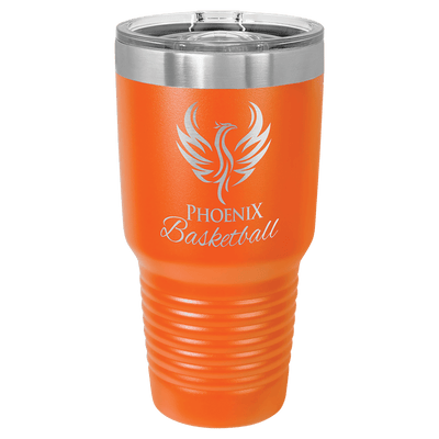 Personalized 30 oz. Vacuum Insulated Ringneck Tumbler with Clear Slider Lid - Polar Camel