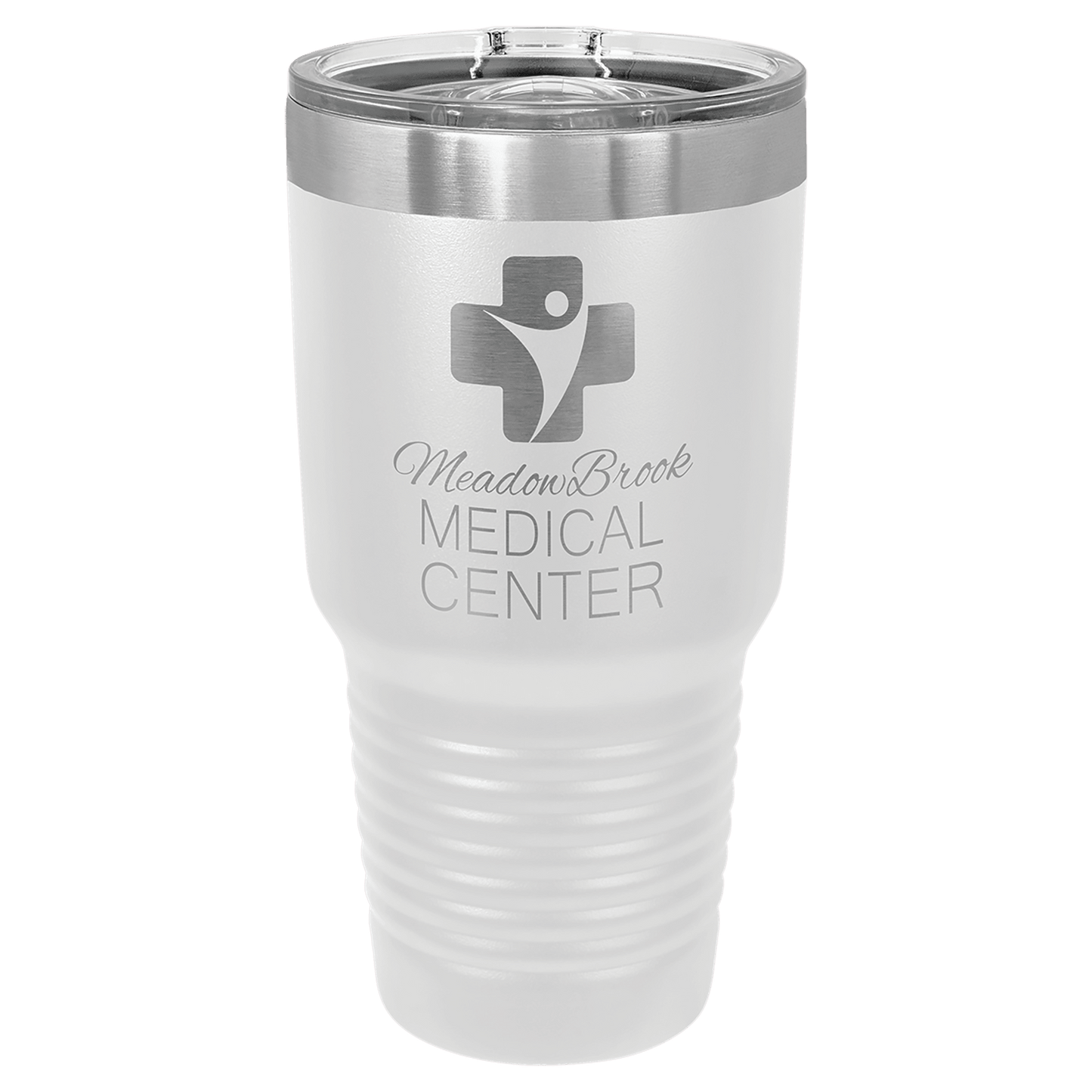 Personalized 30 oz. Vacuum Insulated Ringneck Tumbler with Clear Slider Lid - Polar Camel