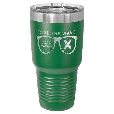 Personalized 30 oz. Vacuum Insulated Ringneck Tumbler with Clear Slider Lid - Polar Camel