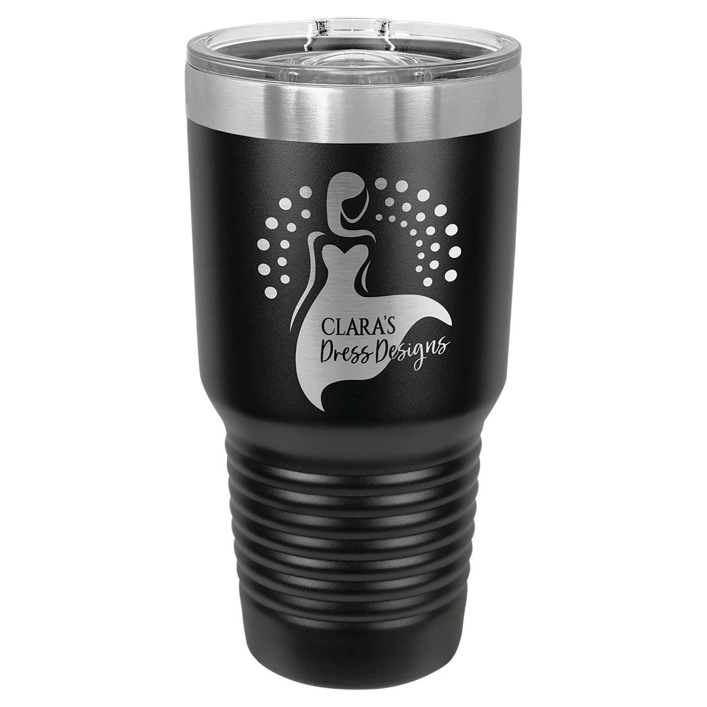 Personalized 30 oz. Vacuum Insulated Ringneck Tumbler with Clear Slider Lid - Polar Camel