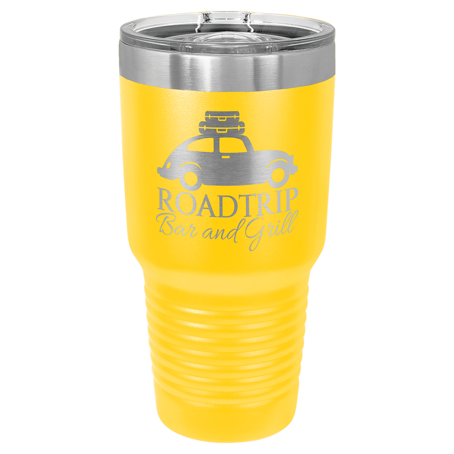 Personalized 30 oz. Vacuum Insulated Ringneck Tumbler with Clear Slider Lid - Polar Camel