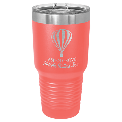 Personalized 30 oz. Vacuum Insulated Ringneck Tumbler with Clear Slider Lid - Polar Camel