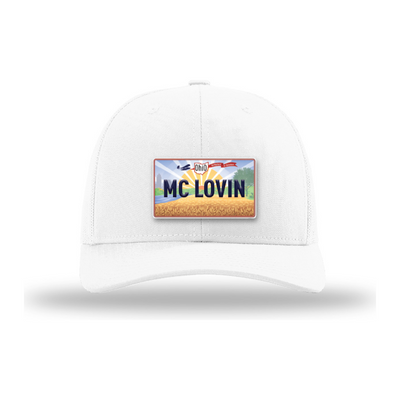 Custom License Plate Hat | Personalized Word or Name Hat | Ohio-Inspired License Plate Patch Trucker Hat