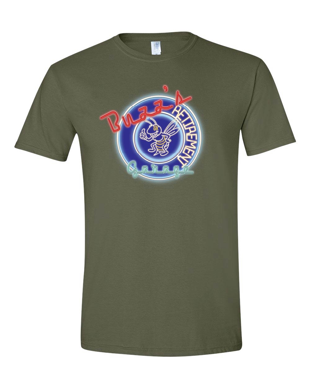 Buzz's Retirement Garage Short Sleeve T-shirt - Gildan Softstyle