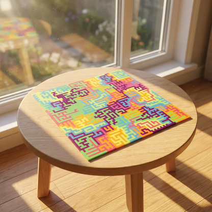 Acrylic Fractal Puzzle - Solid Mixed