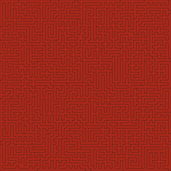 Acrylic Fractal Puzzle - Solid