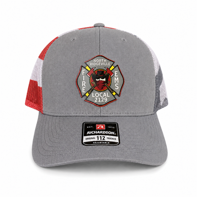 Personalized Richardson 112PM trucker hat with custom patch by Laser Focused Xpressions