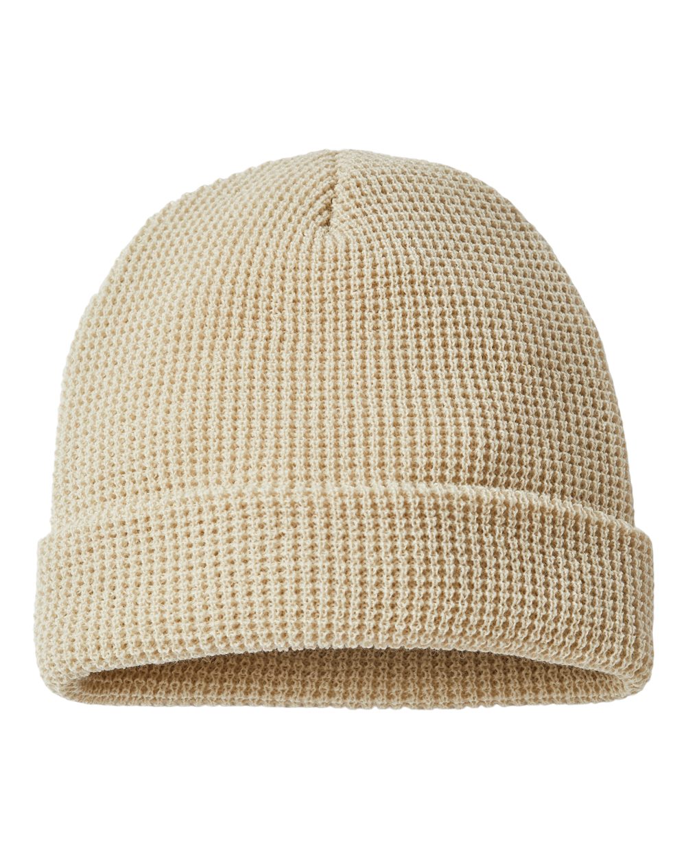 Waffle Beanie with Custom Patch