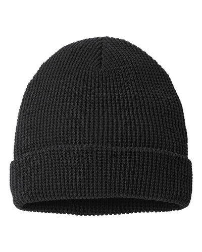 Waffle Beanie with Custom Patch