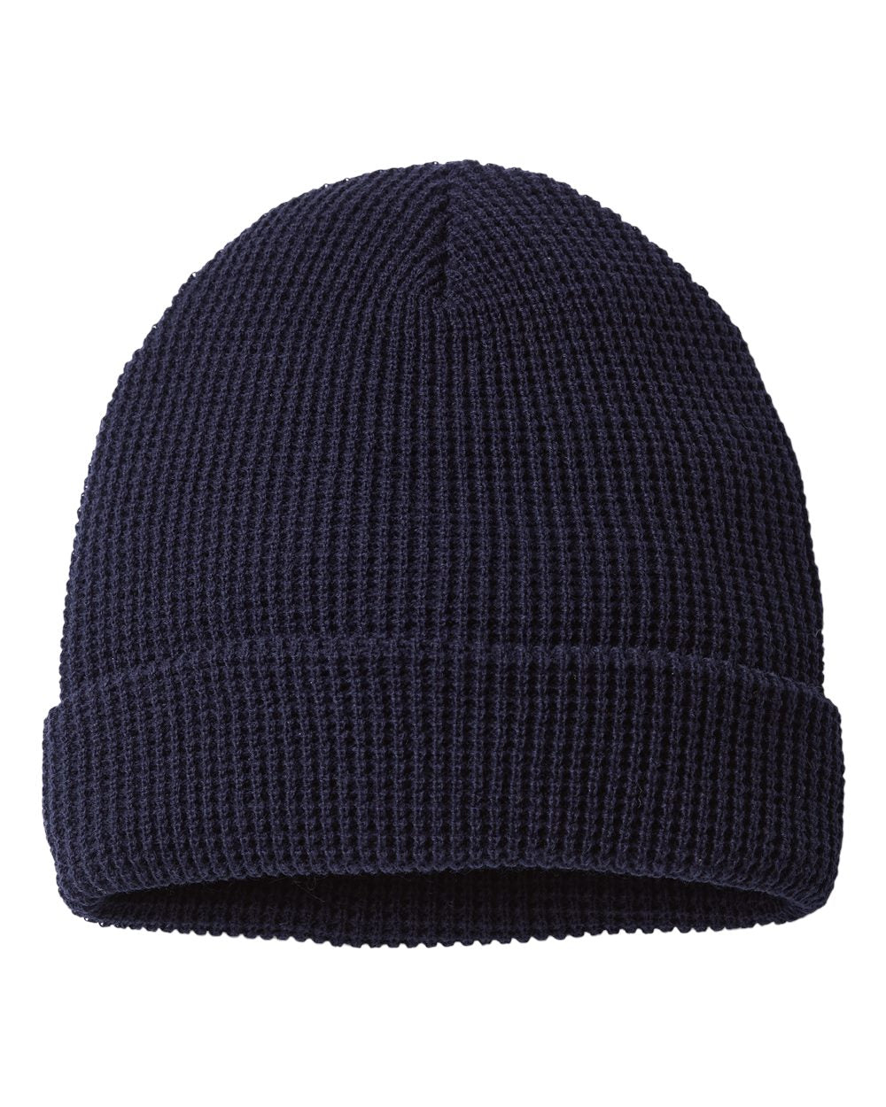Waffle Beanie with Custom Patch