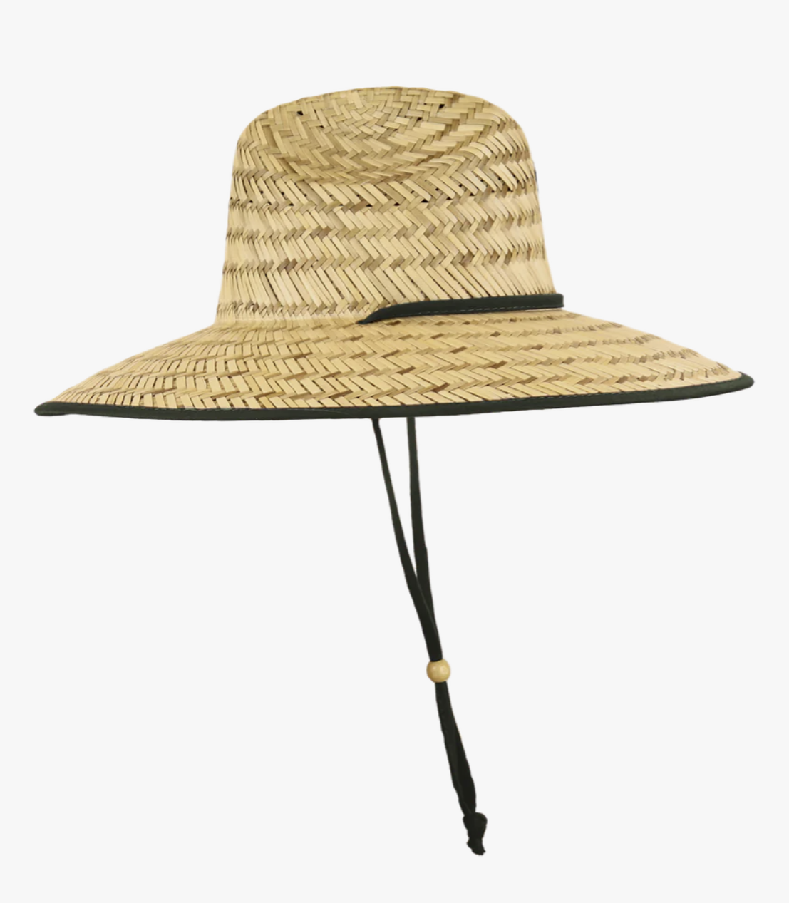 Mat Straw Lifeguard Hats - Decky 528, Lunada Bay with Custom Patch