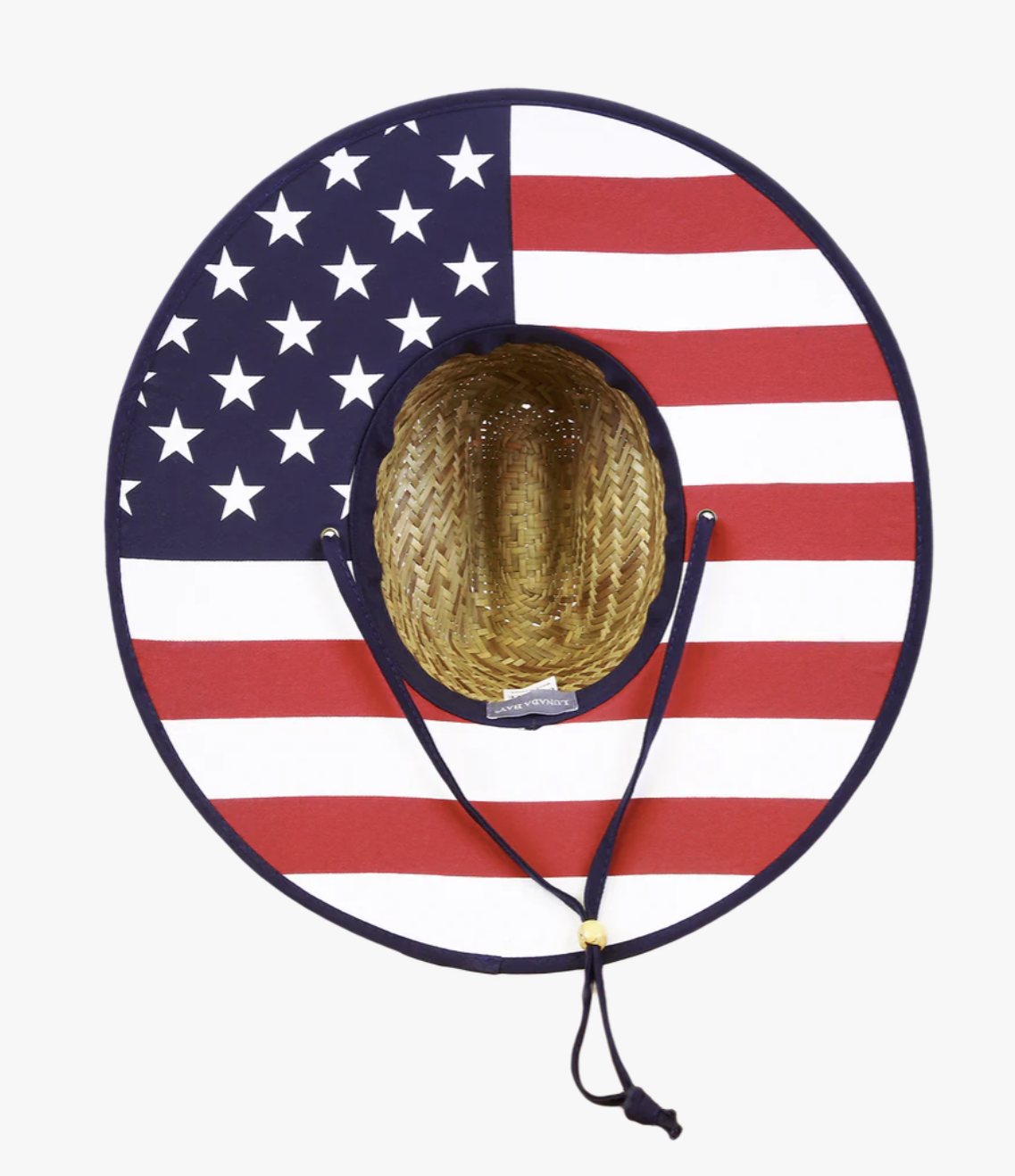 Mat Straw Lifeguard Hats - Decky 528, Lunada Bay with Custom Patch