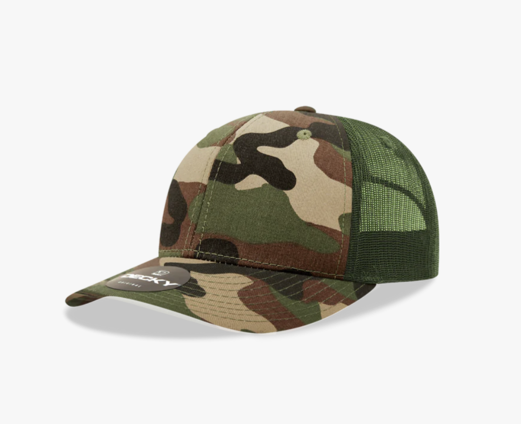 Youth 6 Panel Mid Profile Structured Snapback Decky 5019 with Custom Patch