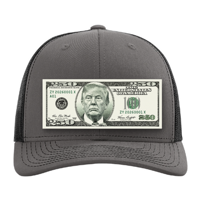 Trump $250 Dollar Bill Trucker Hat for Patriotic Novelty