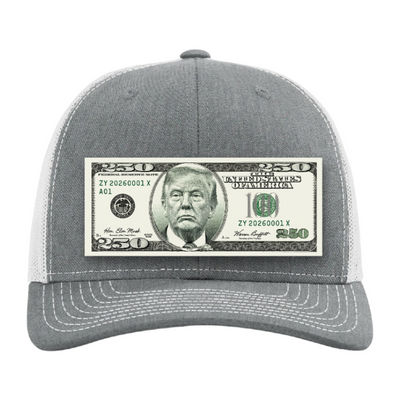 Trump $250 Dollar Bill Trucker Hat for Patriotic Novelty