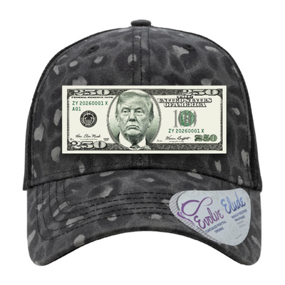 Trump $250 Dollar Bill Trucker Hat for Patriotic Novelty