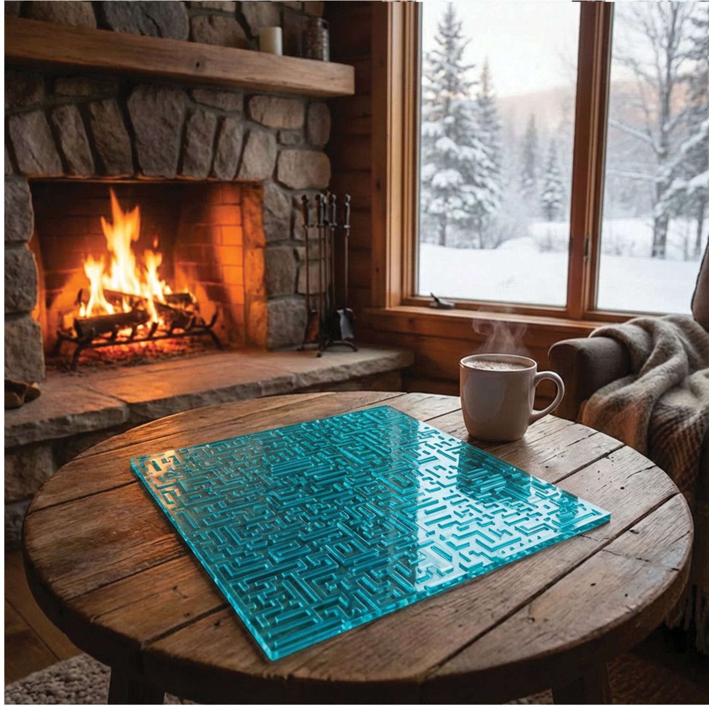 Acrylic Fractal Puzzle - Solid