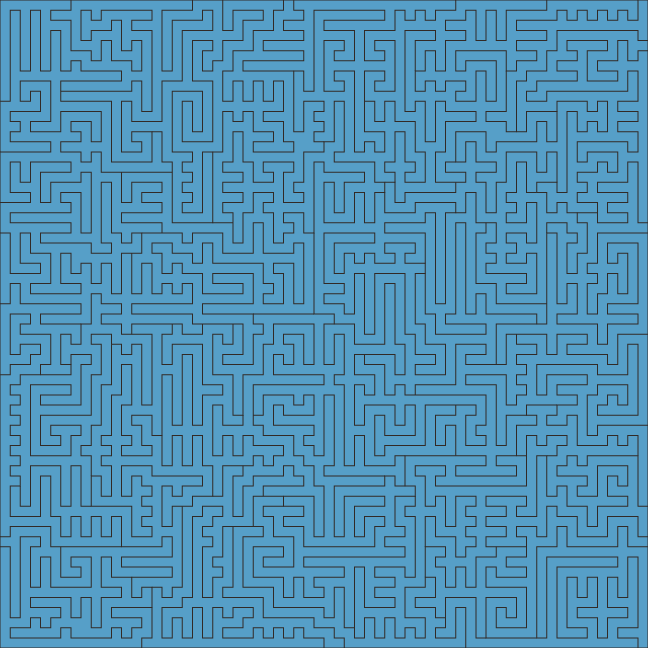 Acrylic Fractal Puzzle - Solid