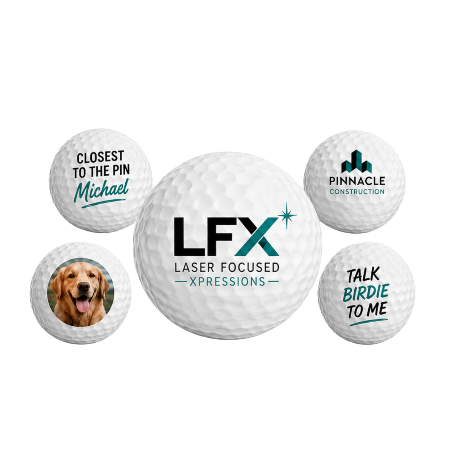 Personalized Custom Printed Golf Balls
